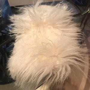 UGG Mongolian White Slippers